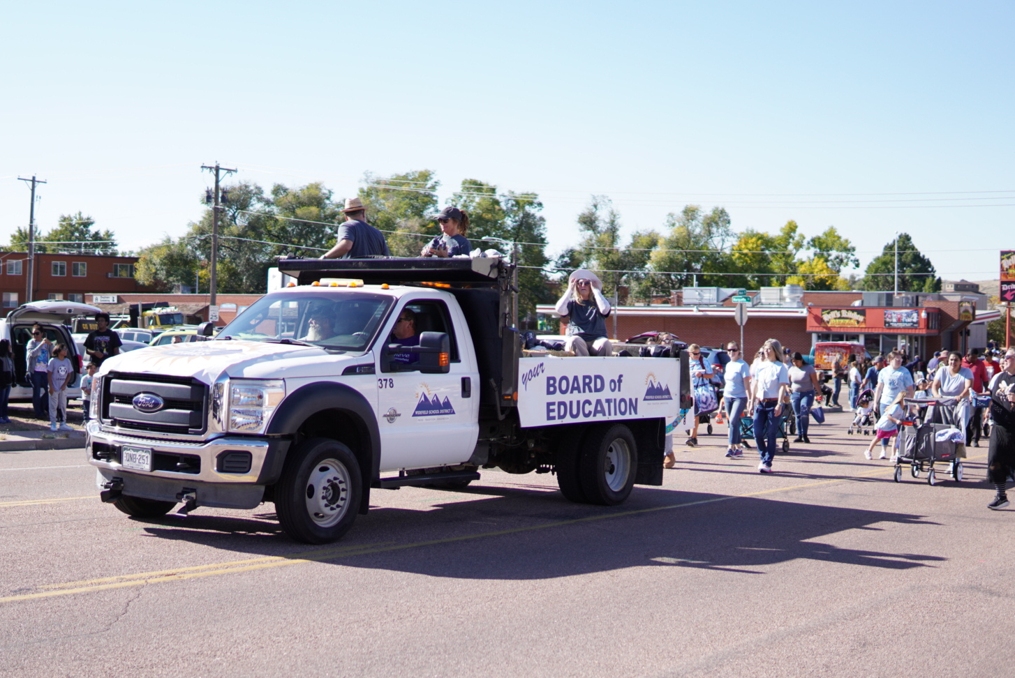 Protest at Community Parade